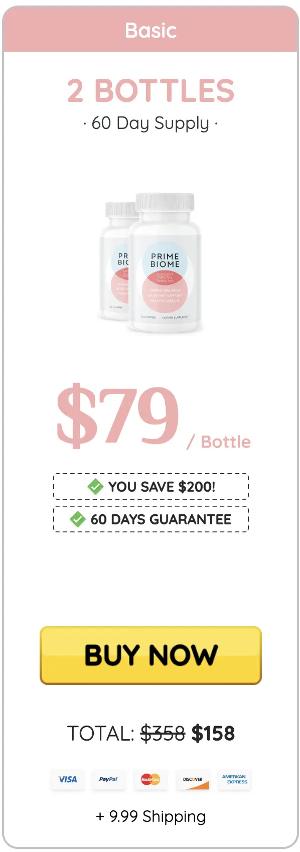 Primebiome one bottle
